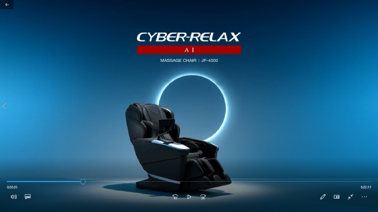 Product Video - FUJIIRYOKI Massage Chair JP-4000 CYBER-RELAX AI.mp4